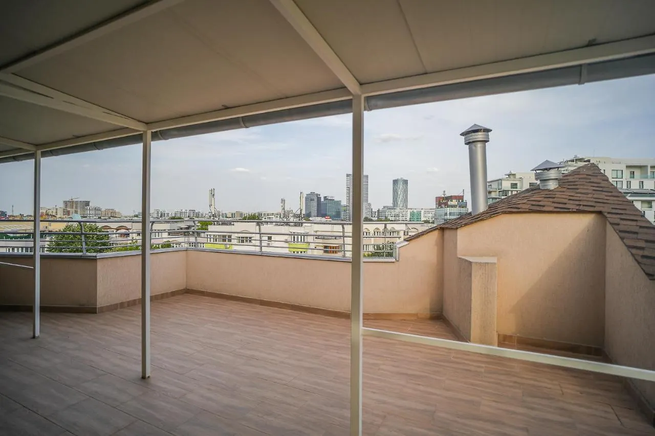 Penthouse With Huge Rooftop & Amazing City View Bucharest Apartment